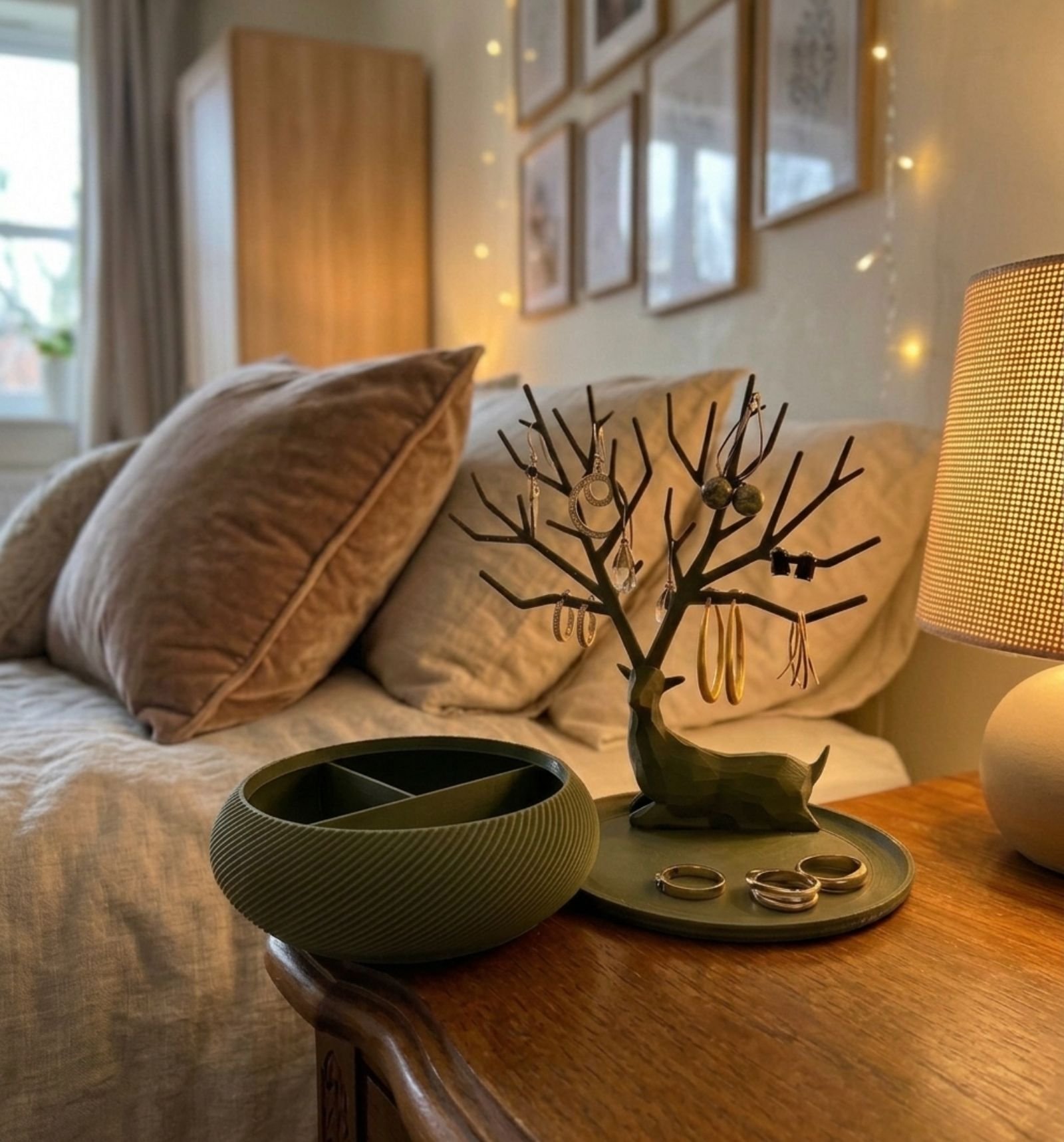 Deer Jewelry Stand & Bowl Set