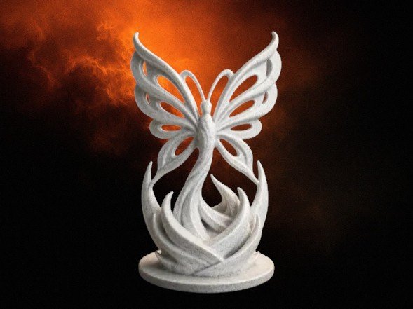 Elegant Butterfly Sculpture