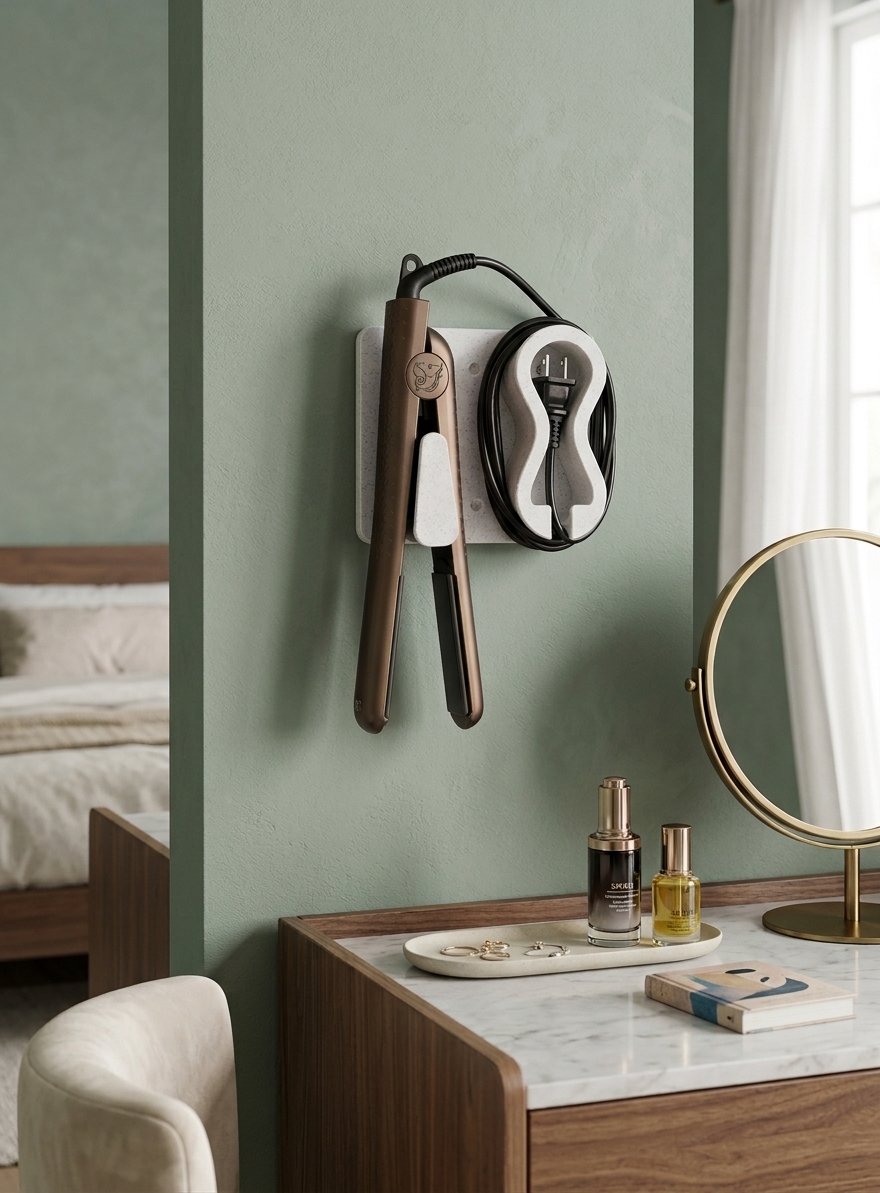 Hair Straightener & Cord Holder