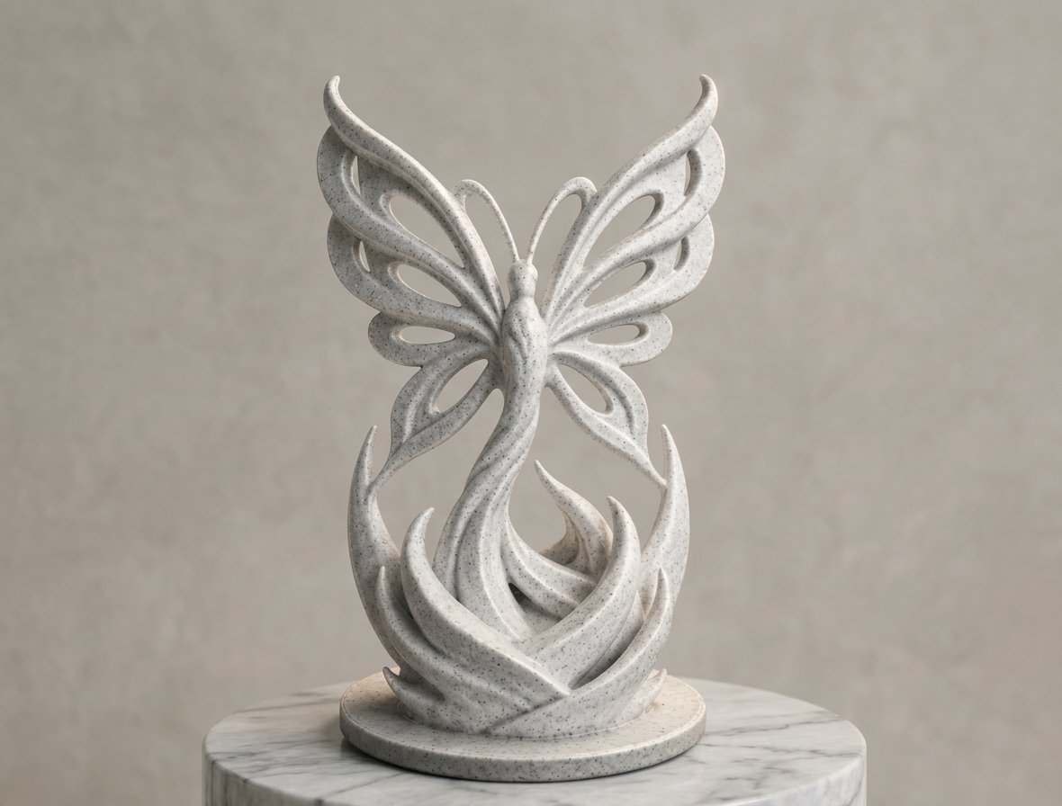 Elegant Butterfly Sculpture
