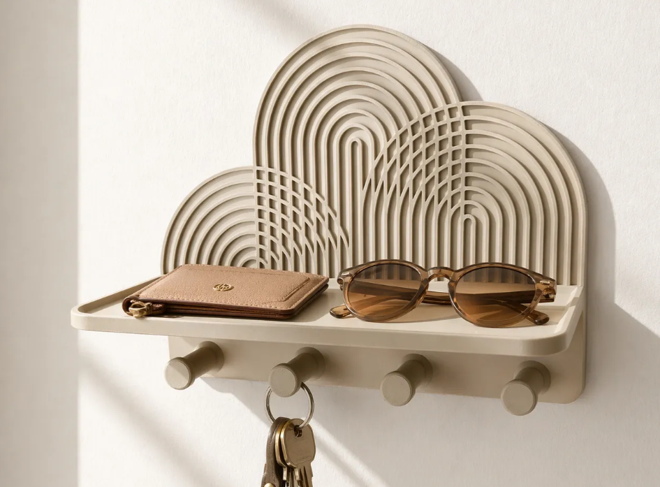 Modern Entryway Shelf and Key holder